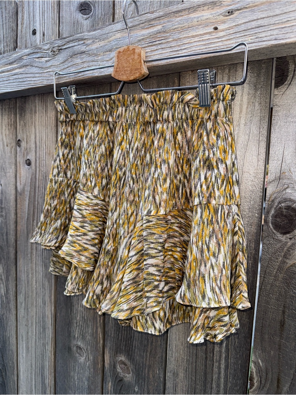 Isabel Marant Étoile Sornel Tiered Wool-Blend Shorts Size 34/US 2 - Picture 13 of 13